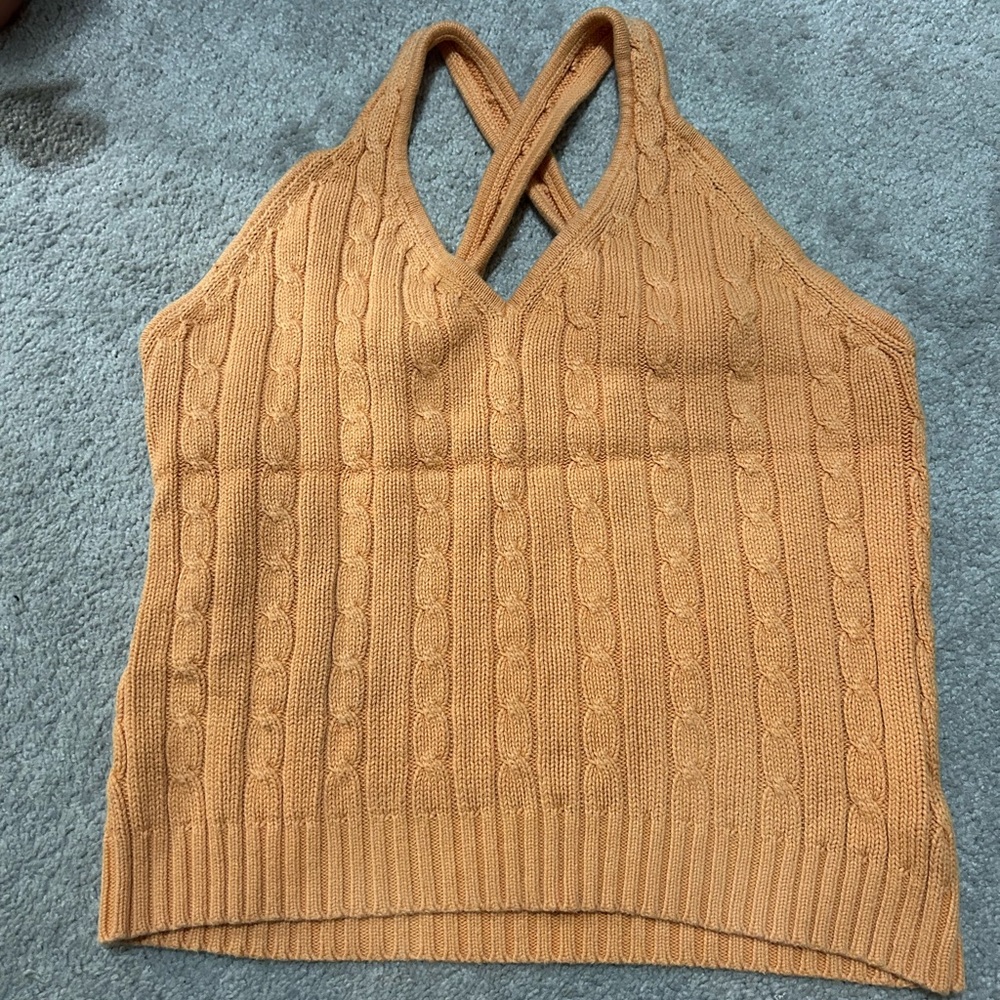 Knitted summer cross tank